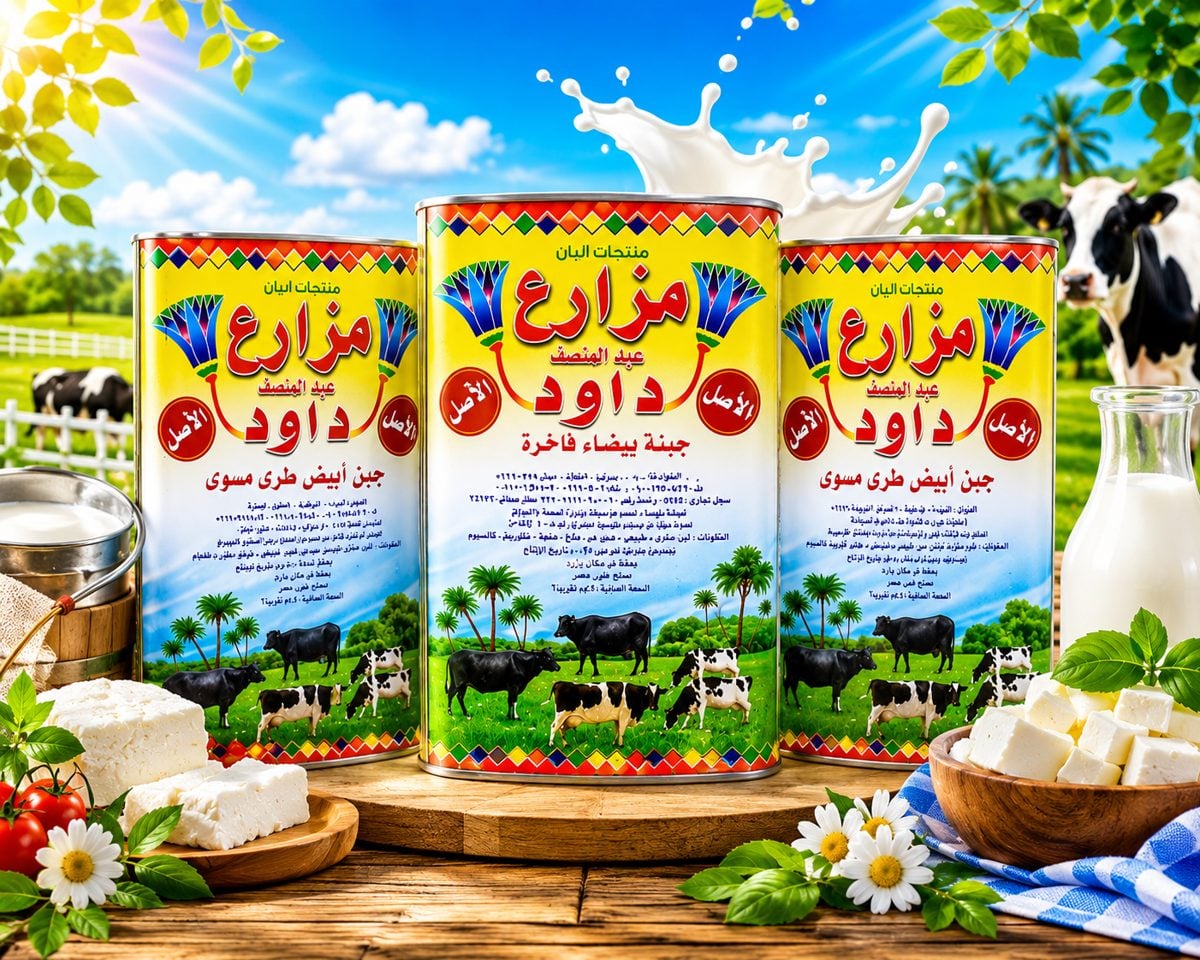 أجبان مزارع عبدالمنصف داوود توكيل لبراند رزق البنات فروع القاهرة — صورة 1